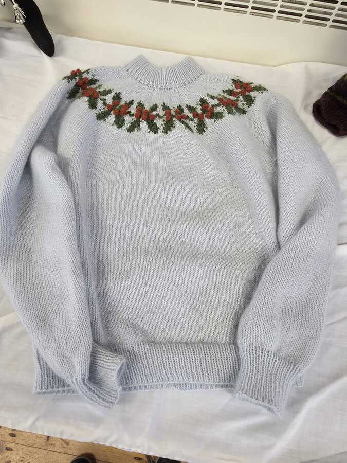 Holly jumper made with Merino wool by Daryl